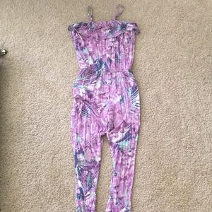 Jessica Simpson tropical print jumpsuit